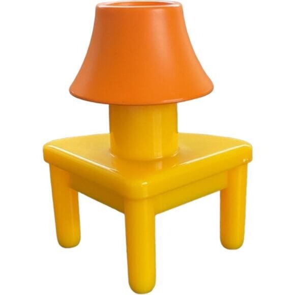 Fisher Price My First Dollhouse Yellow & Orange Corner Table Lamp - Picture 1 of 3